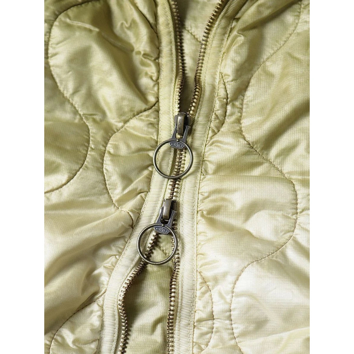 Kapital Nylon Quilted Unevenly Dyed Lined Cropped Bolero Jacket