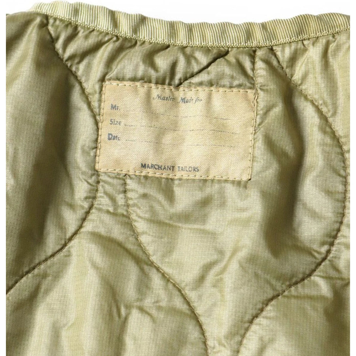 Kapital Nylon Quilted Unevenly Dyed Lined Cropped Bolero Jacket
