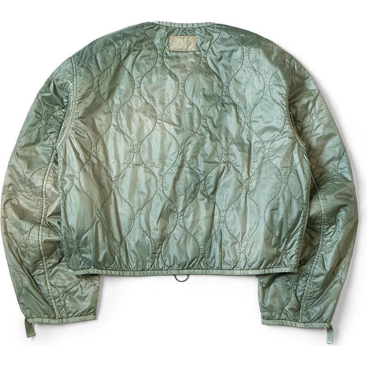 Kapital Nylon Quilted Unevenly Dyed Lined Cropped Bolero Jacket
