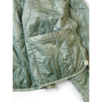 Kapital Nylon Quilted Unevenly Dyed Lined Cropped Bolero Jacket