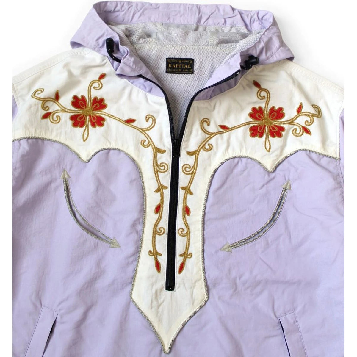 Kapital Nylon Taffeta 2 Tone Tennessee Cactus Flower Parka