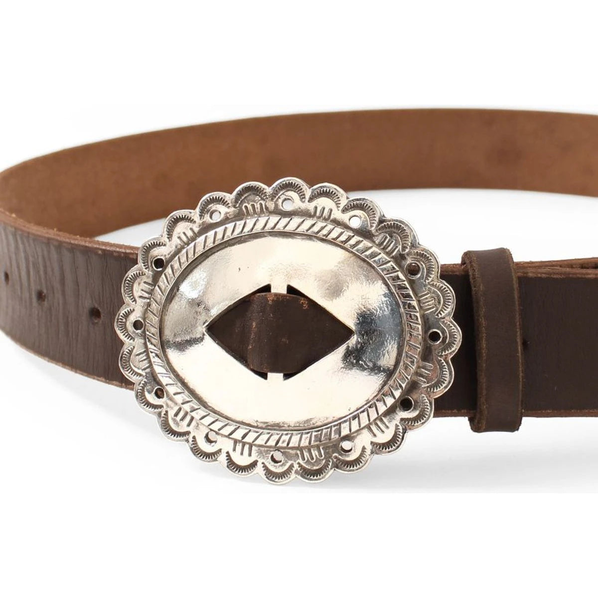Kapital Oil Tanned Leather Gala Concho Belt