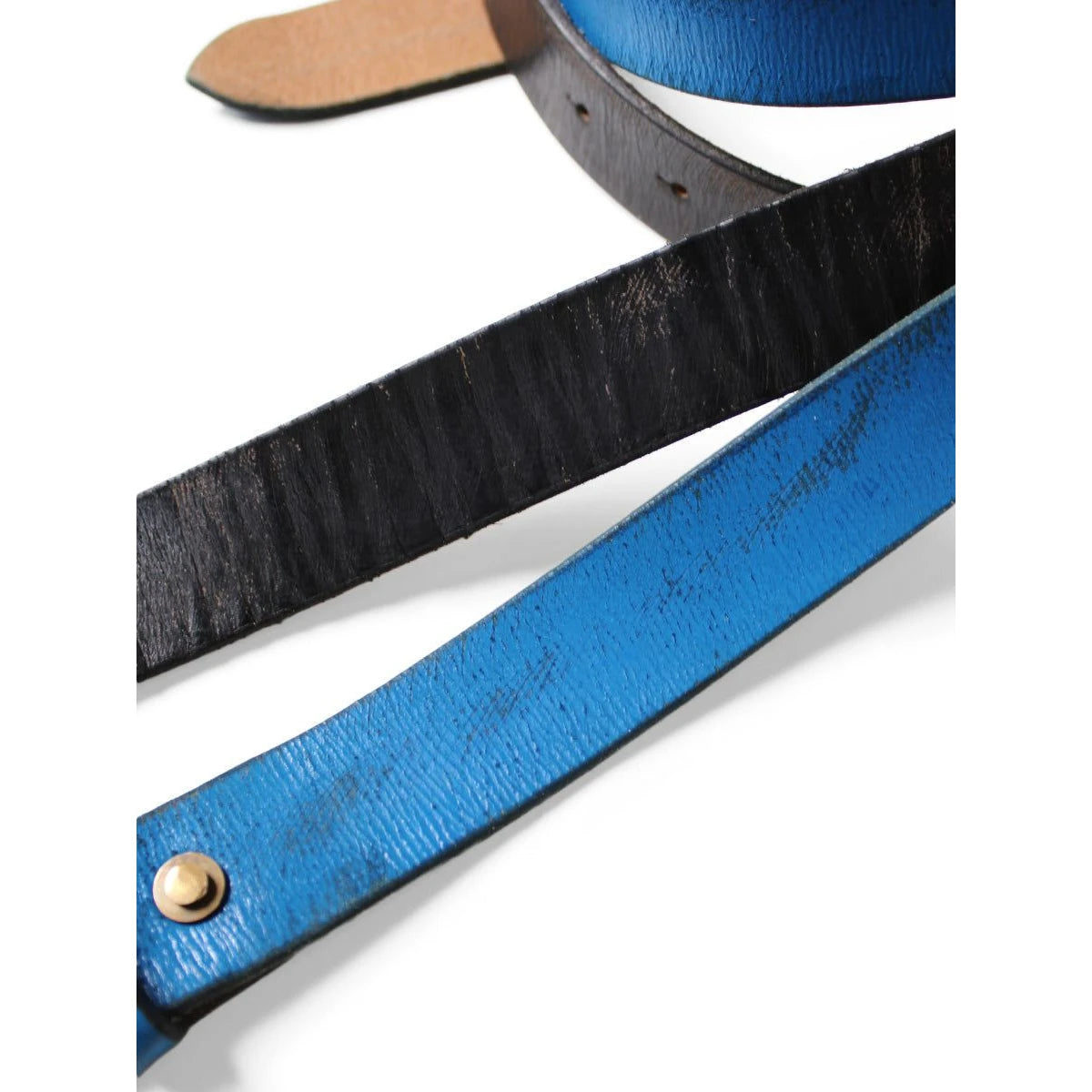 Kapital Oiled Leather Studded Disco Buckle Belt | COJP Gallery