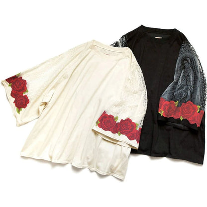 Kapital Opal Jersey Raglan Huge Tee (Virgin Maria Print)