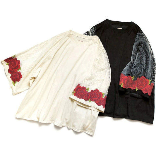 Kapital Opal Jersey Raglan Huge Tee (Virgin Maria Print)