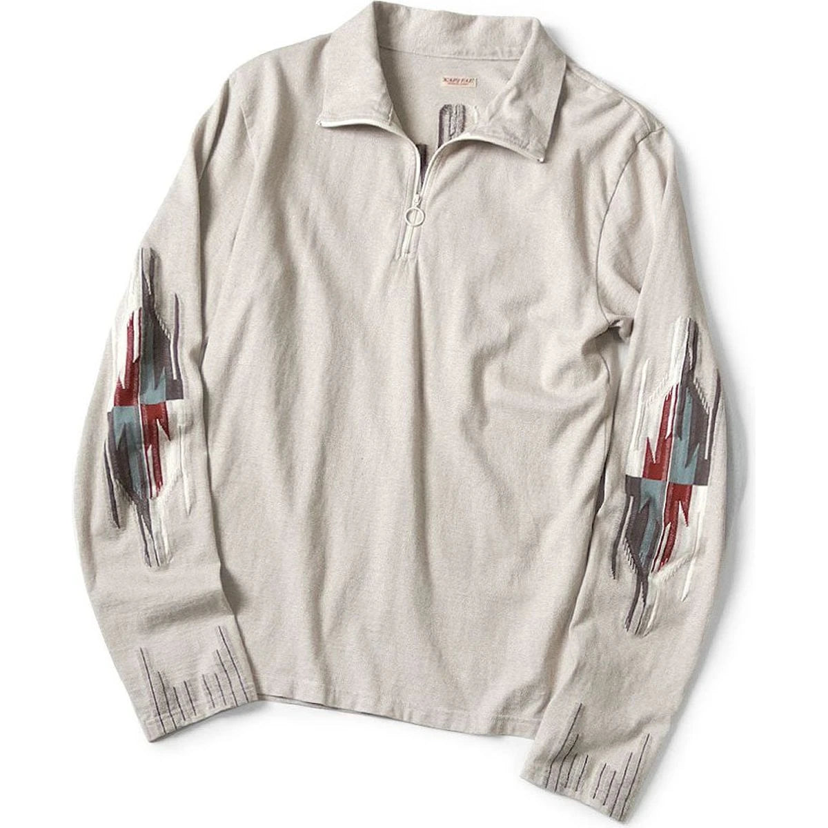 Kapital Ortega Jersey Half Zip Long T