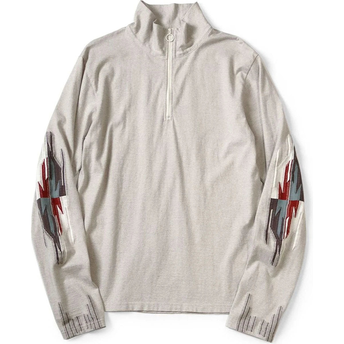 Kapital Ortega Jersey Half Zip Long T