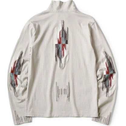 Kapital Ortega Jersey Half Zip Long T