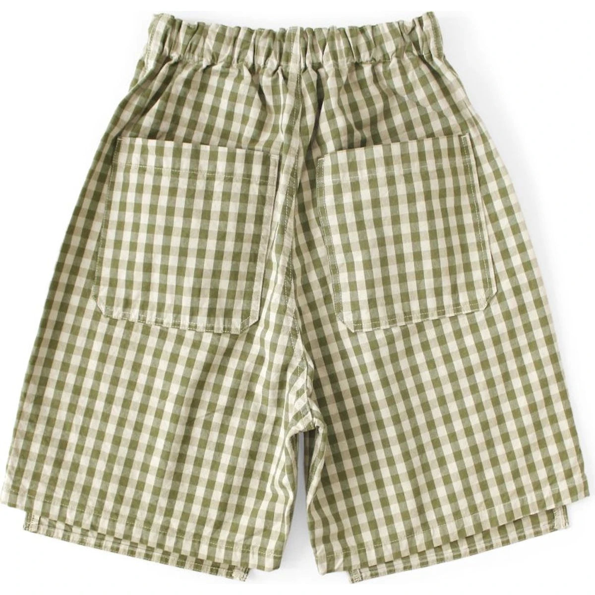Kapital Oxford Gingham Double Knee Easy Shorts