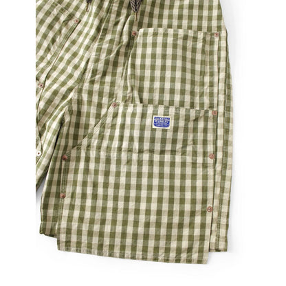 Kapital Oxford Gingham Double Knee Easy Shorts