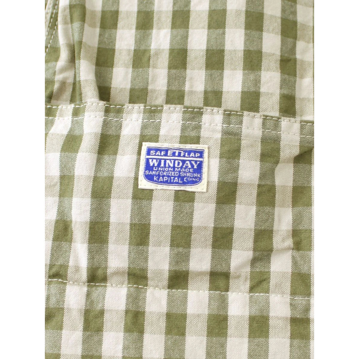 Kapital Oxford Gingham Double Knee Easy Shorts