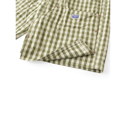 Kapital Oxford Gingham Double Knee Easy Shorts