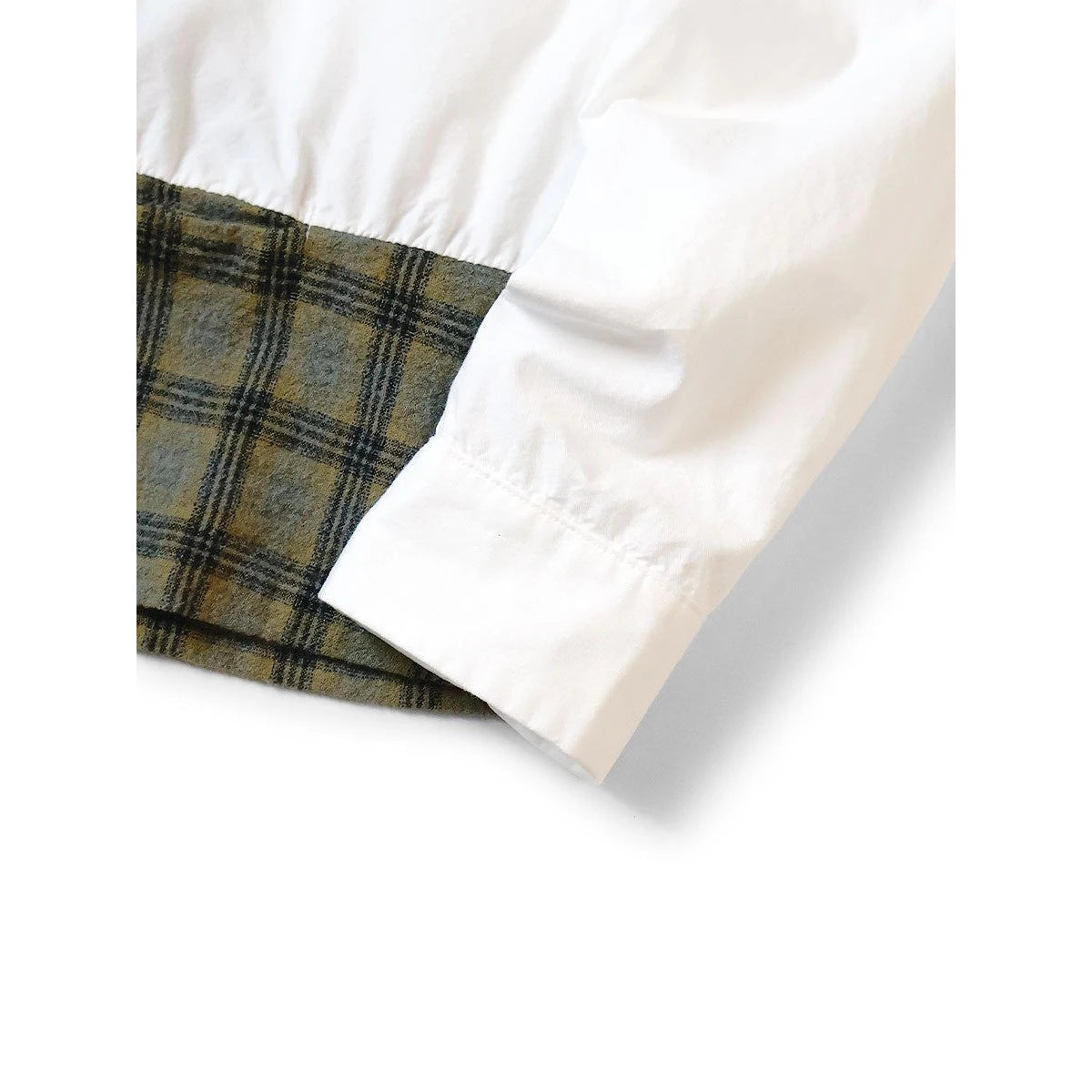 Kapital Ox x Wool Check Dog-Bite Open-Collar Shirt