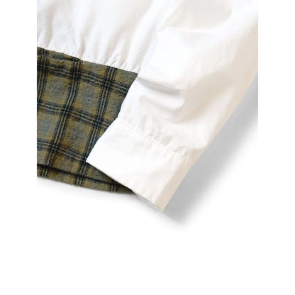 Kapital Ox x Wool Check Dog-Bite Open-Collar Shirt