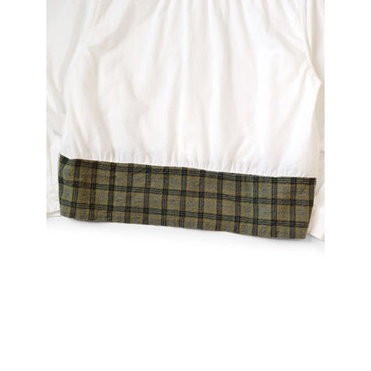 Kapital Ox x Wool Check Dog-Bite Open-Collar Shirt