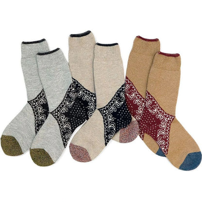 Kapital Paisley Heel Bandana Socks
