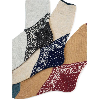 Kapital Paisley Heel Bandana Socks