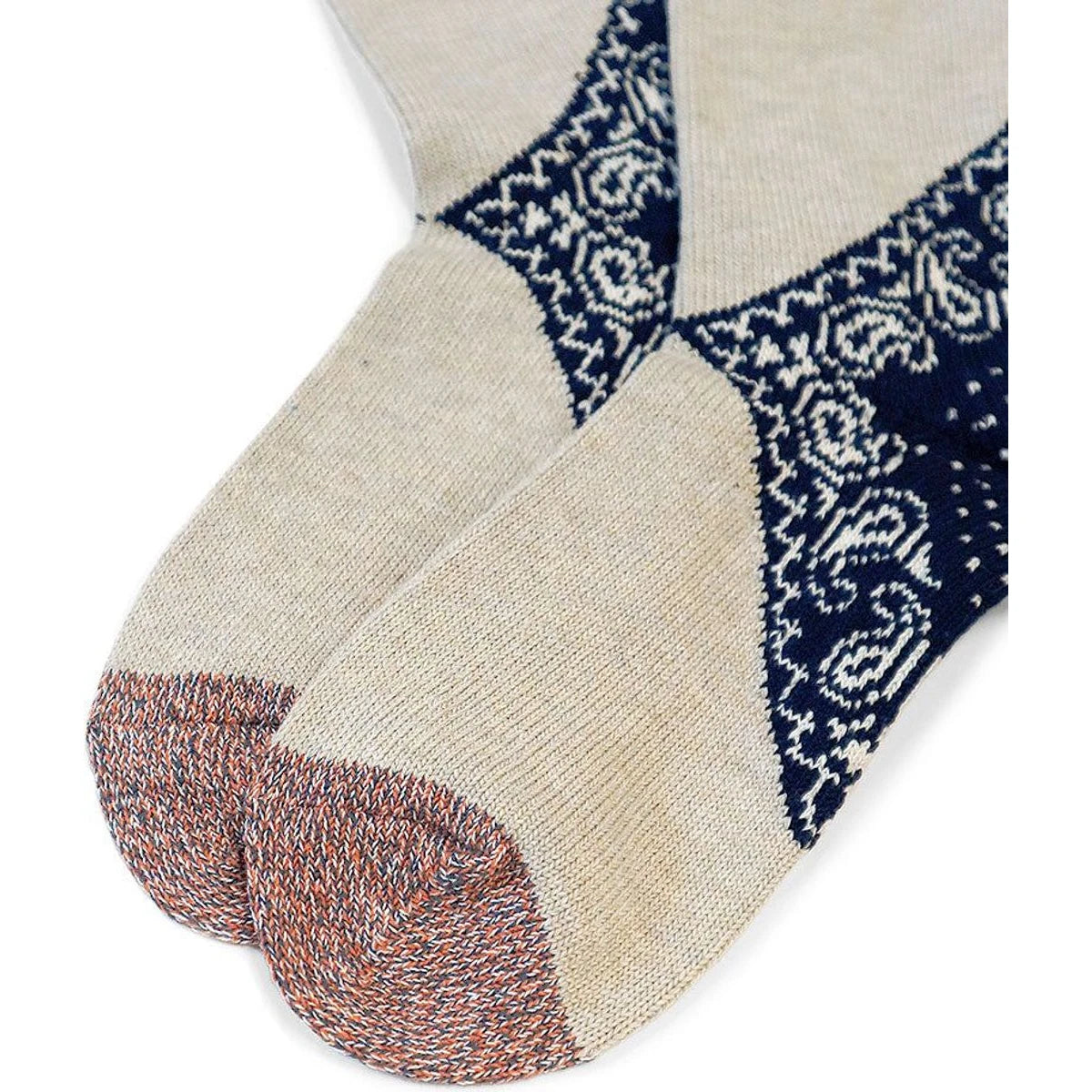 Kapital Paisley Heel Bandana Socks