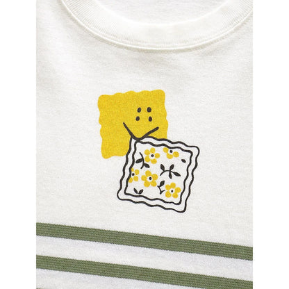 Kapital Panel Border Jersey Box Tee (Peckish Rainbowy Print)