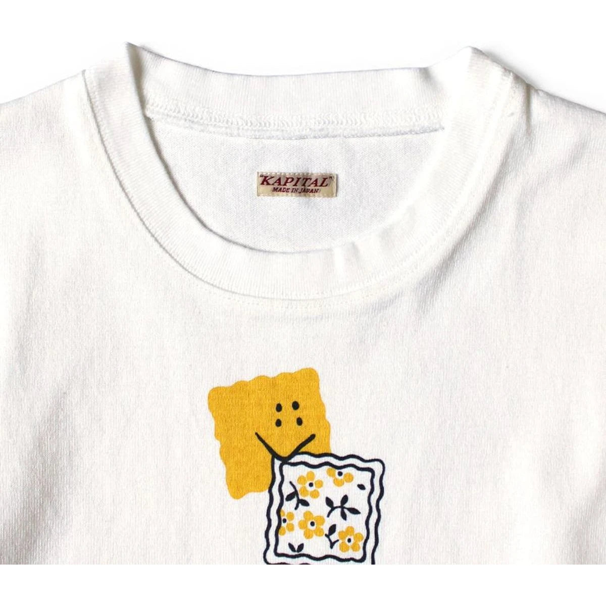 Kapital Panel Border Jersey Box Tee (Peckish Small Rainbowy Print)