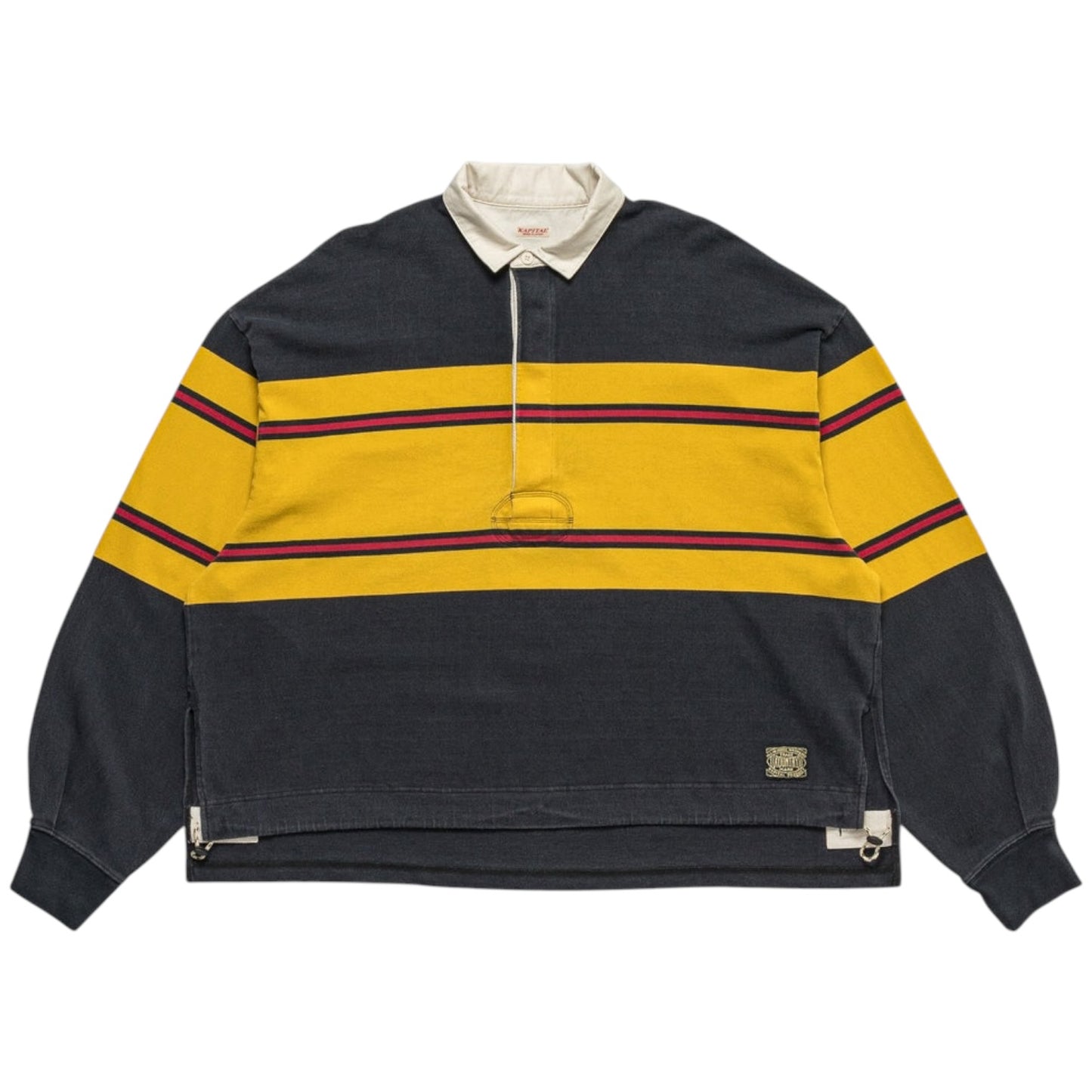 Kapital Panel Stripe Jersey Big Rugby Shirt