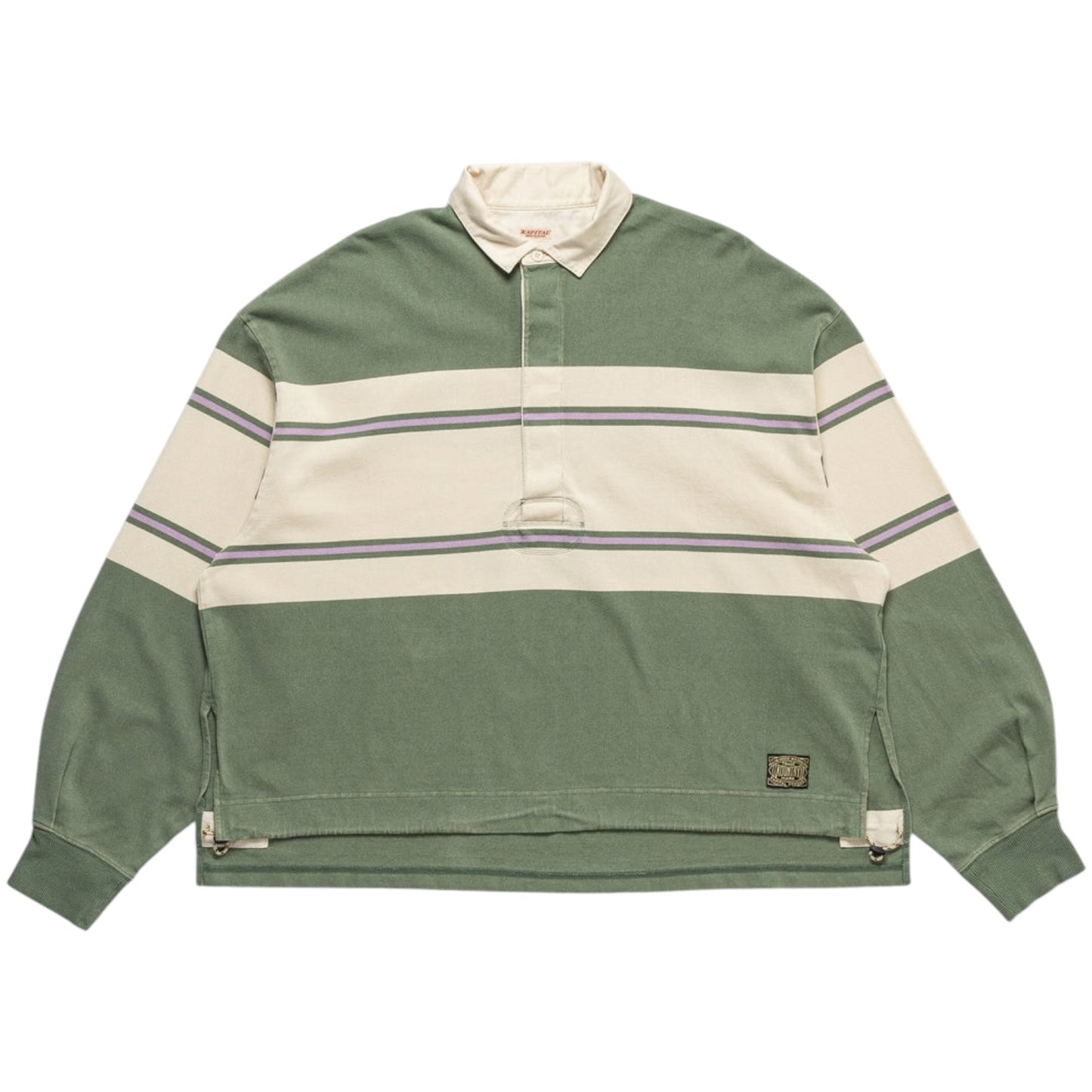 Kapital Panel Stripe Jersey Big Rugby Shirt