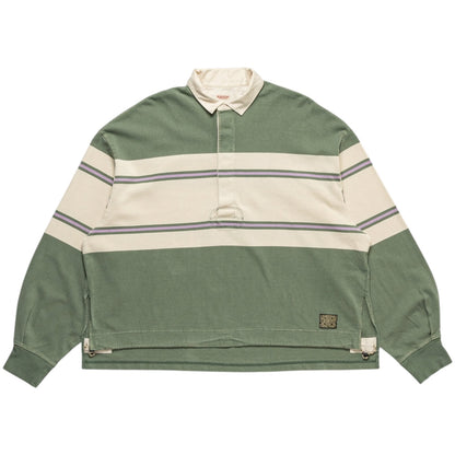 Kapital Panel Stripe Jersey Big Rugby Shirt