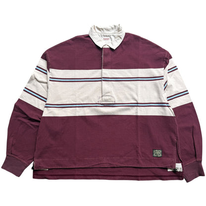 Kapital Panel Stripe Jersey Big Rugby Shirt