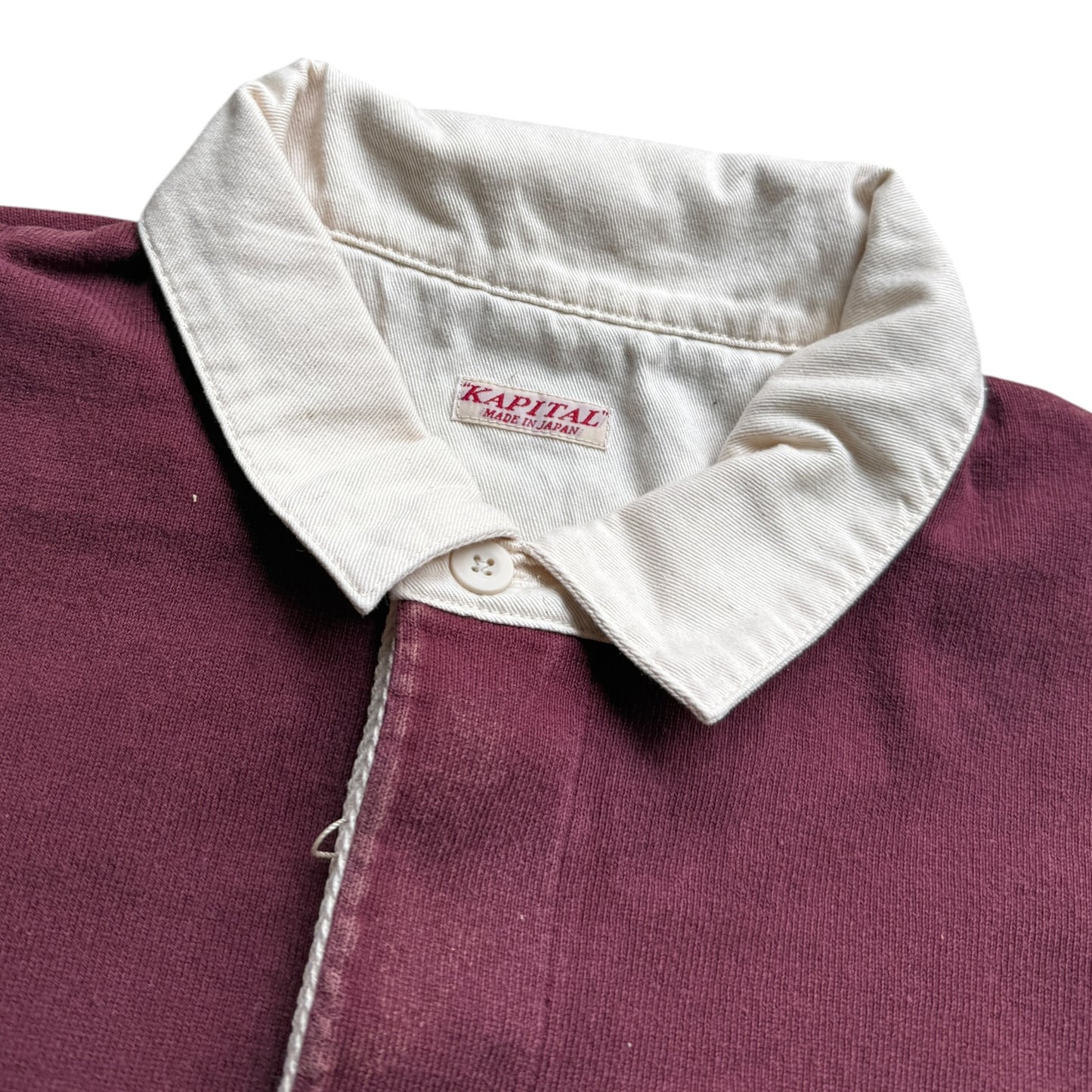 Kapital Panel Stripe Jersey Big Rugby Shirt