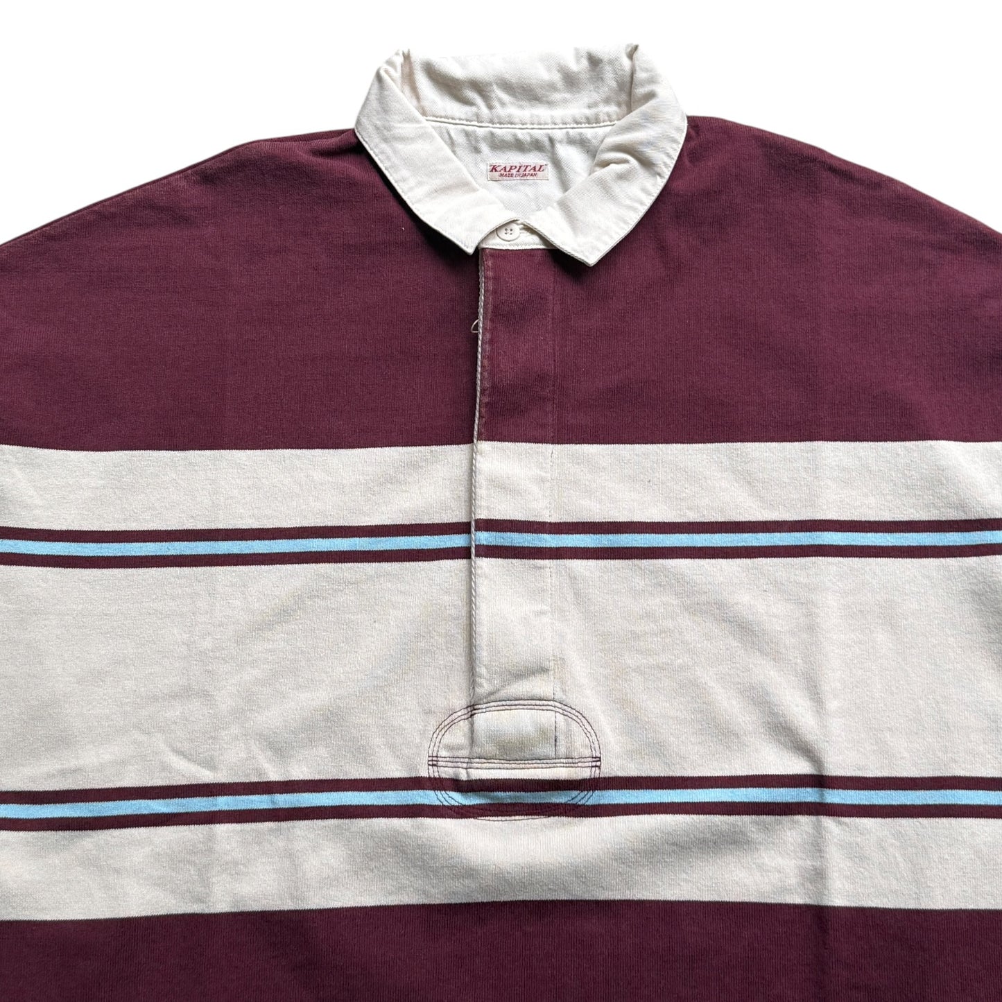 Kapital Panel Stripe Jersey Big Rugby Shirt