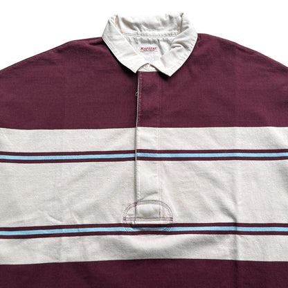 Kapital Panel Stripe Jersey Big Rugby Shirt