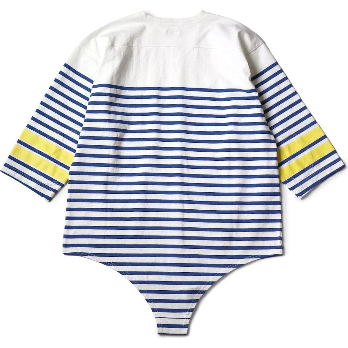 Kapital Panel Striped Jersey Swim Football T