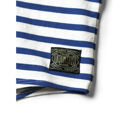 Kapital Panel Striped Jersey Swim Football T