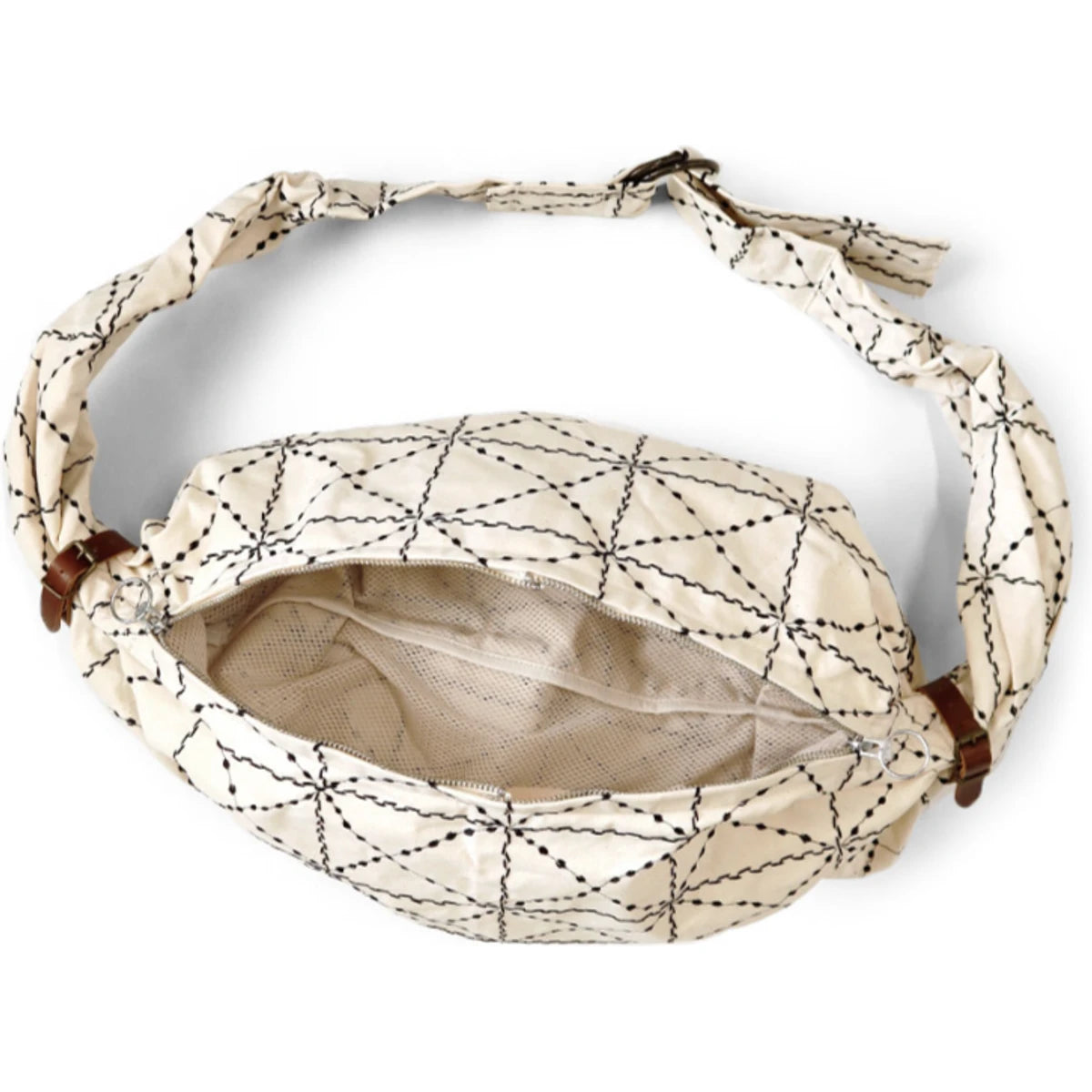 Kapital Paraffin Cloth Folk-Dojo Embroidered Snufkin Bag