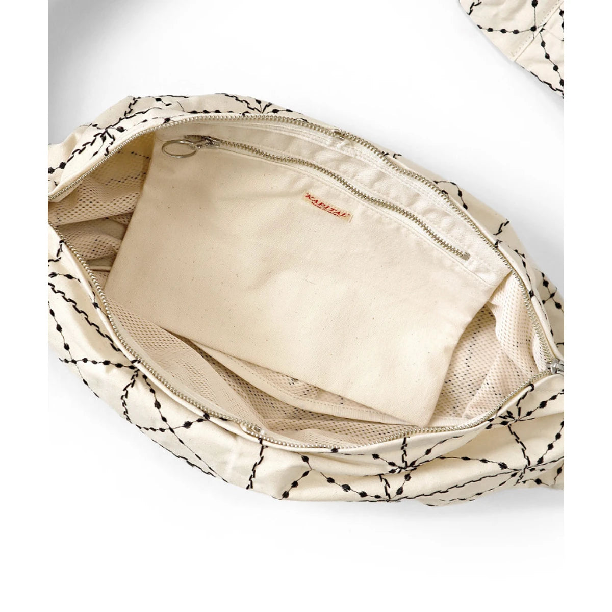 Kapital Paraffin Cloth Folk-Dojo Embroidered Snufkin Bag