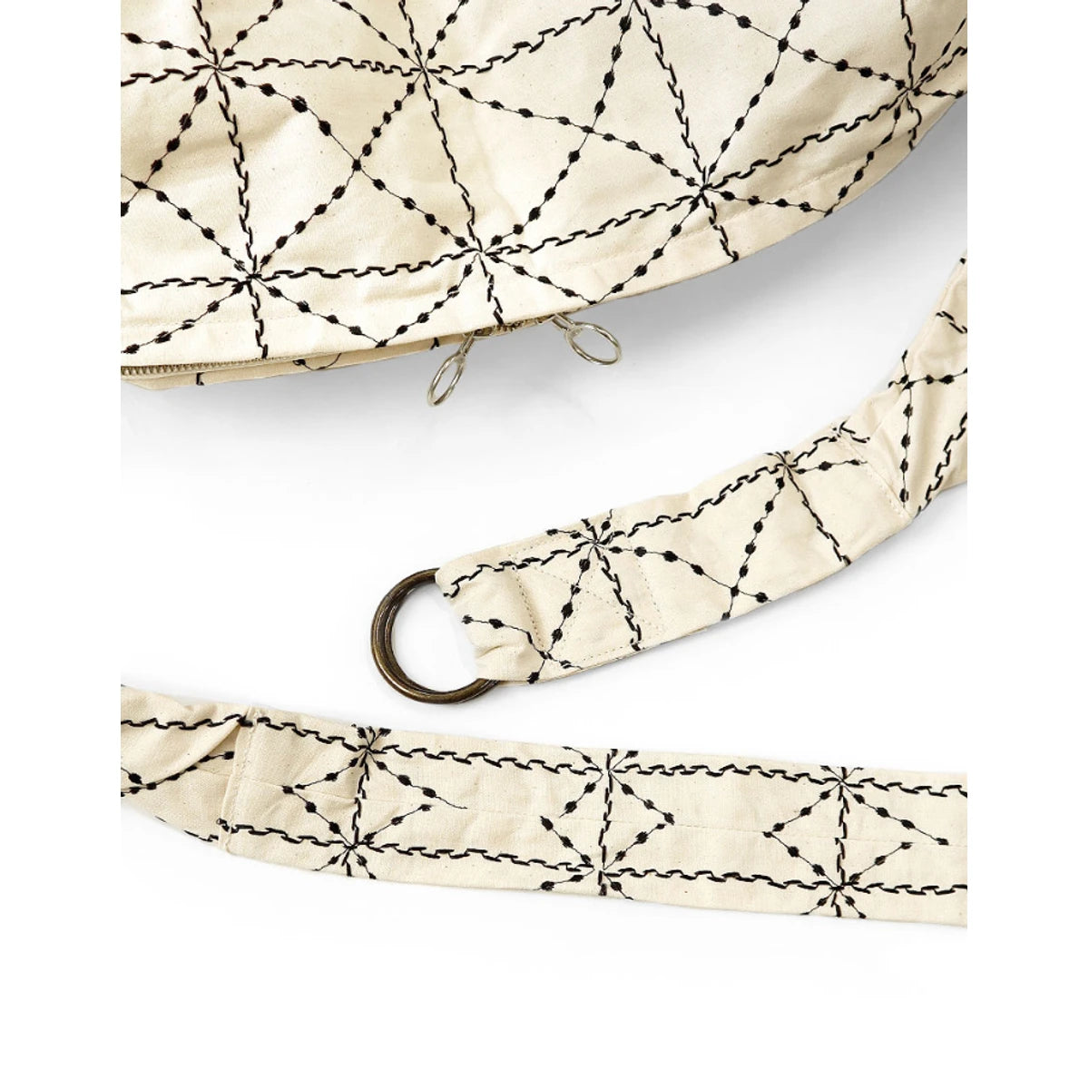 Kapital Paraffin Cloth Folk-Dojo Embroidered Snufkin Bag