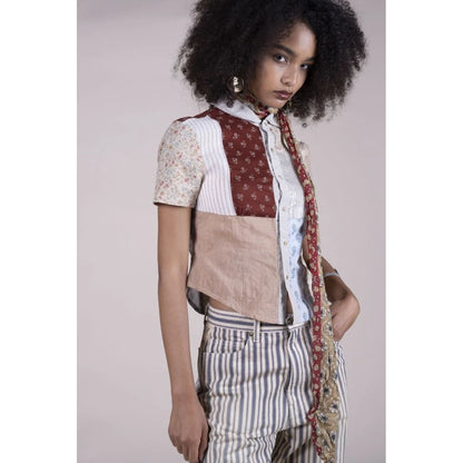 Kapital Patchwork A Cappella Blouse