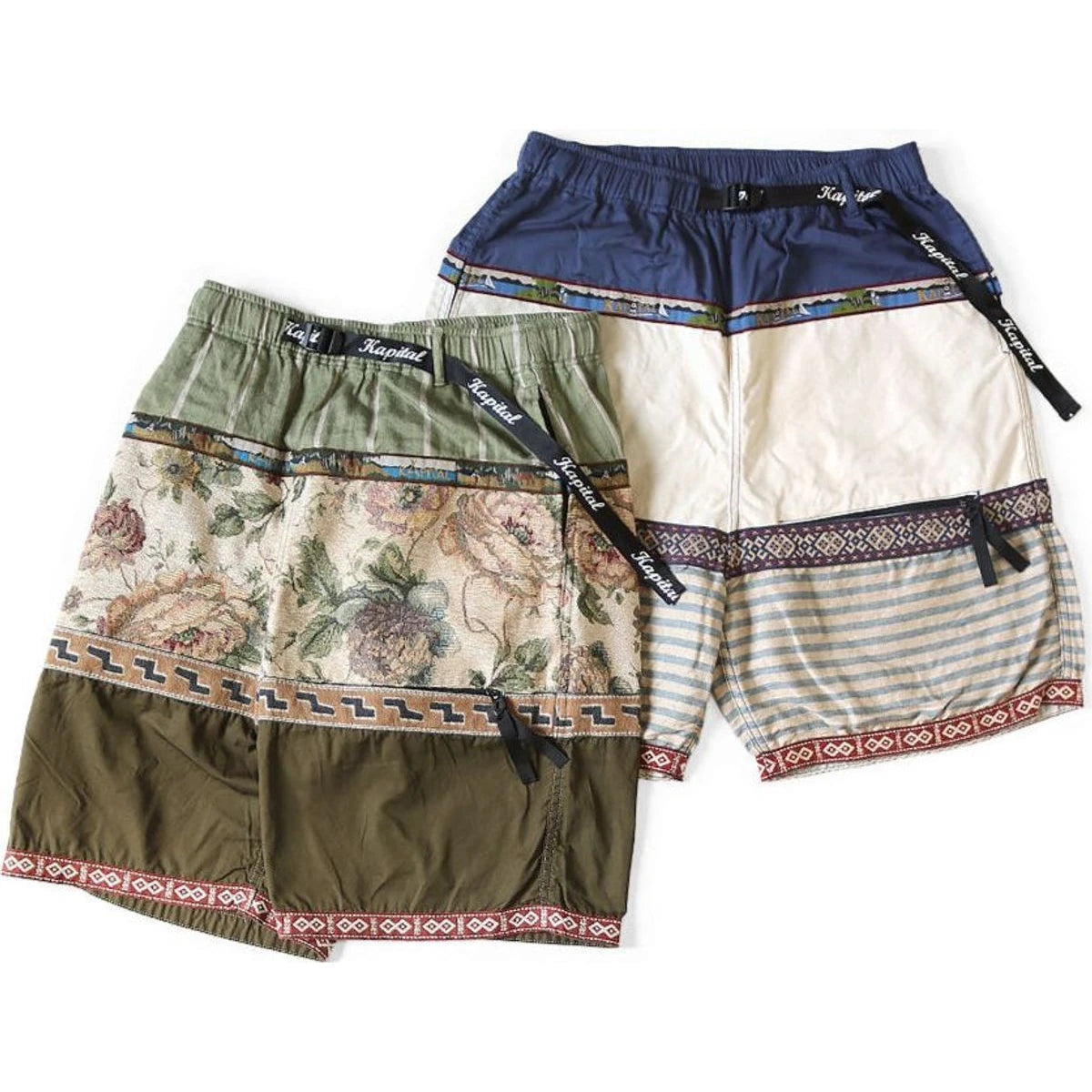 Kapital Patchwork Eco Baka Shorts 2025