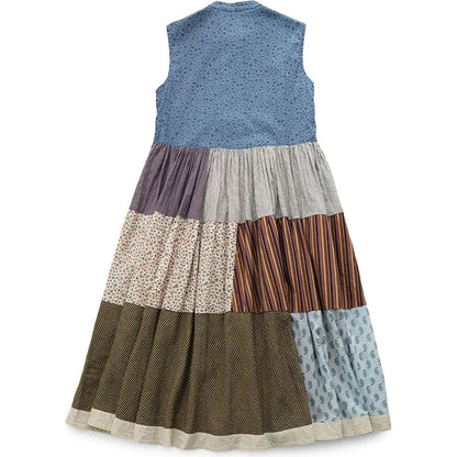 Kapital Patchwork Stand Collar Aloalo Dress