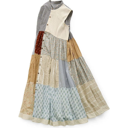 Kapital Patchwork Stand Collar Aloalo Dress