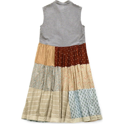 Kapital Patchwork Stand Collar Aloalo Dress