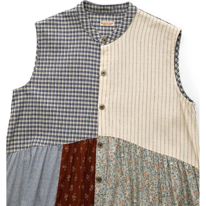 Kapital Patchwork Stand Collar Aloalo Dress