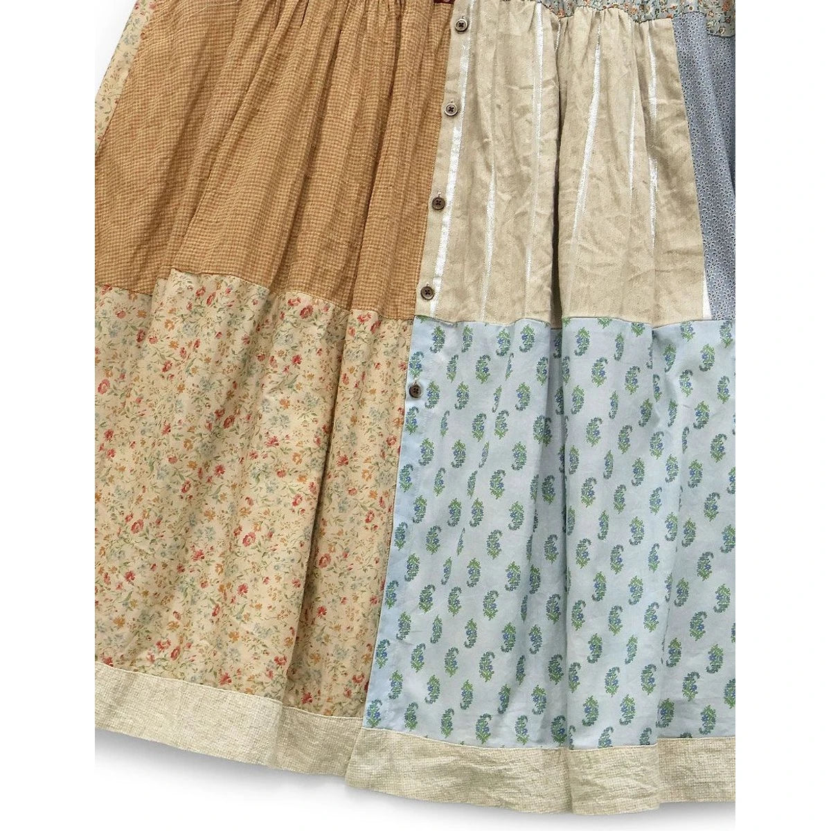 Kapital Patchwork Stand Collar Aloalo Dress