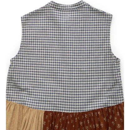 Kapital Patchwork Stand Collar Aloalo Dress