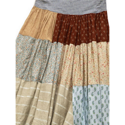Kapital Patchwork Stand Collar Aloalo Dress
