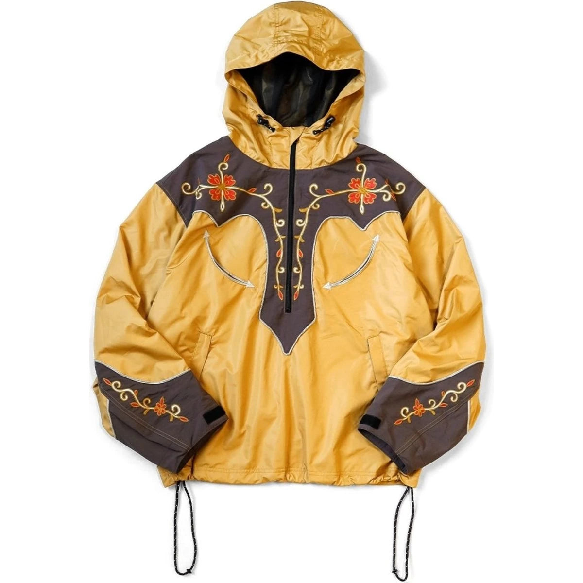 Kapital Poly Taffeta 2Tone Tennessee Cactus Flower Parka