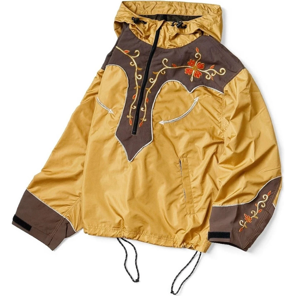 Kapital Poly Taffeta 2Tone Tennessee Cactus Flower Parka