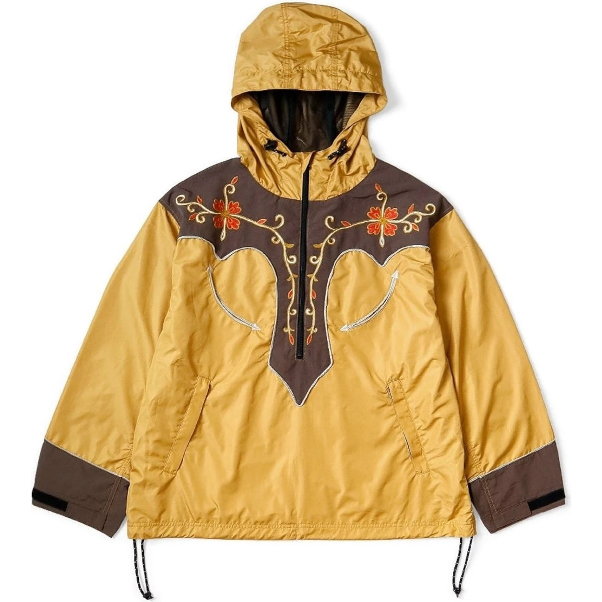 Kapital Poly Taffeta 2Tone Tennessee Cactus Flower Parka