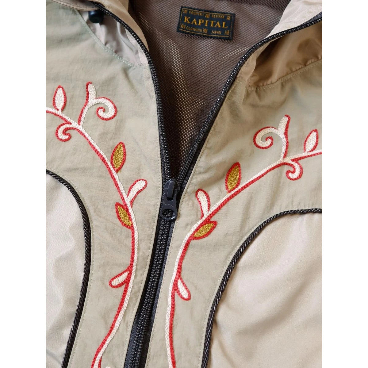 Kapital Poly Taffeta Tennessee Cornflower Parka