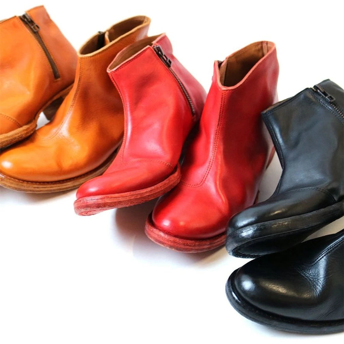 Kapital Post Dyed Leather Short Boots